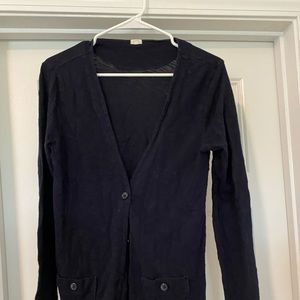 J Crew lightweight long cardigan
